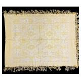Italian Hand Made Silk and Cotton Coverlet