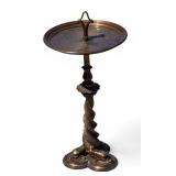 Figural Dolphin Table, Brass Base