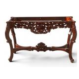 Hardwood Carved Console Table Base