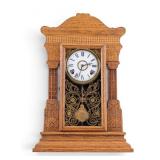 Antique Gilbert Jewel Gingerbread Mantle Clock