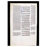 2 Medieval Manuscript Leaves, 1475 AD