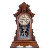 Antique Gilbert Gingerbread Mantle Clock