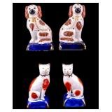 Fitz & Floyd Staffordshire Cat & Dog