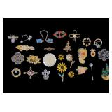 Vintage Designer and Costume Brooches