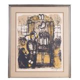 Marc Chagall Color Serigraph "The Temple"