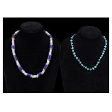 Vintage Venetian Glass Bead, Turquoise Necklaces