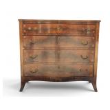 George III Style Serpentine Chest of Drawers