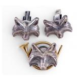 Equestrian Sterling Silver Cufflinks