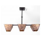 Contemporary 3-Socket Light Fixture w/ Mica Shades