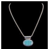 Turquoise and Sterling Necklace
