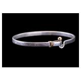 Tiffany & Co. Sterling Silver Bracelet 18K Accent