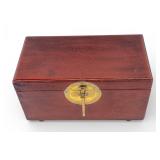 19th C Korean Royal Red Lacquer Box