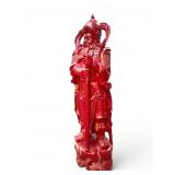 Carved Painted Guan Gong Statue