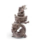 Antique Vajradaka Bronze Censer