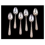 S Kirk & Son Sterling Silver Teaspoons (6)