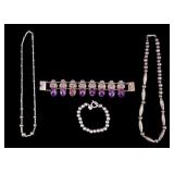 Sterling and Other Silver Tone Jewelry