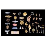 Trifari and Other Vintage Designer Brooches