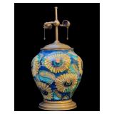 Hand Painted Earthenware Table Lamp