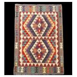 Handmade Geometric Design Rug