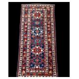 Antique Caucasian Area Rug ~4.5x9