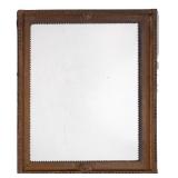 Antique Mission Tramp Style Carved Wood Mirror