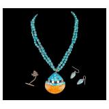 Turquoise and Shell Jewelry