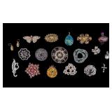 Vintage Rhinestone Brooches