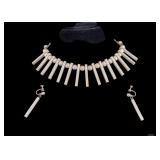 Mexican Sterling Necklace & Earrings