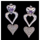 Amethyst and Sterling Earrings