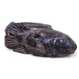 Petrified Wood Fish Statuette