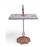Antique Slate and Iron Smoking Table
