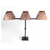 Contemporary 3-Socket Light Fixture w/ Mica Shades