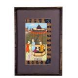 Antique Indo Persian Painting, Framed