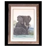 John A. Ruthven "African Elephants" Signed Print