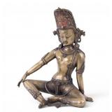 Himalayan Bronze Bodhisattva Figure