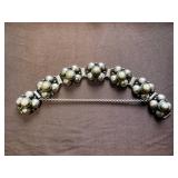 Mexican Silver and Quartz Panel Bracelet