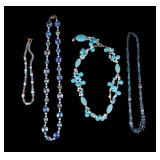 Art Glass, Pearl, & Howlite Necklaces