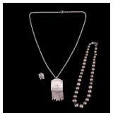 Sterling and Mexican Silver Necklaces