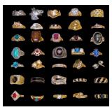Gold Filled, Plated & Other Costume Rings (35)