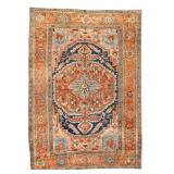 Antique Persian Serapi Rug ~9x13
