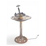 Metal Water Fountain with Decorative Base