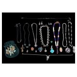 Natural Stone, Art Glass, and Other Necklaces