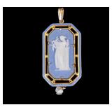 Wedgwood Blue Jasperware Pendant