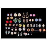 Large Collection of Vintage Earrings