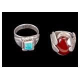 Artisan Sterling Silver Rings (2)