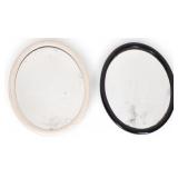 Antique Oval Beveled Mirrors (2)