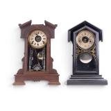 Antique Gilbert Gingerbread Mantle Clocks