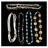 Vintage Glass and Other Necklaces (5)