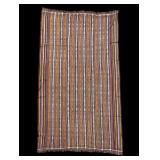 Flat Woven Textile, Striped Design