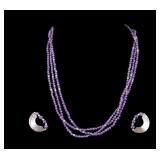 Amethyst and Sterling Jewelry